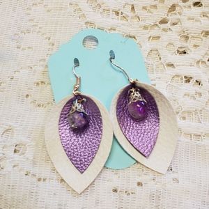 Faux Leather Earrings